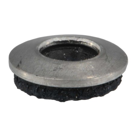 MIDWEST FASTENER Sealing Washer, Fits Bolt Size #8 Rubber, Stainless Steel, Rubber, 18-8 Stainless Steel Finish 53789